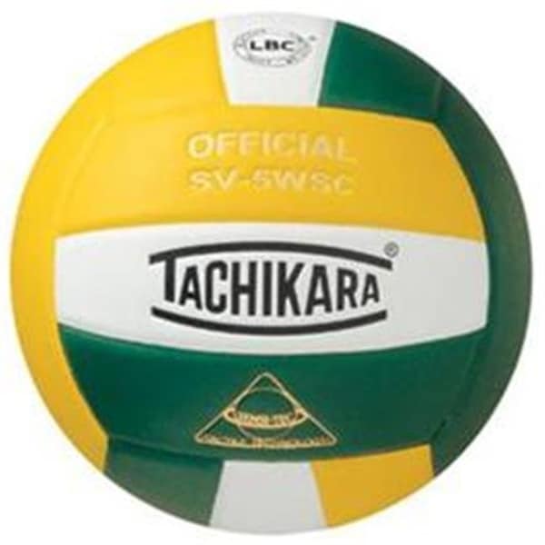 Tachikara Tachikara SV5WSC.GDW Sensi-Tec Composite High Performance Volleyball - Gold-White-Dark Green SV5WSC.GDW - main